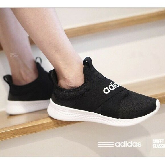 Adidas Puremotion Adapt Women’s Athletic Running Workout Sneaker Black Shoe #326 - Picture 3 of 12